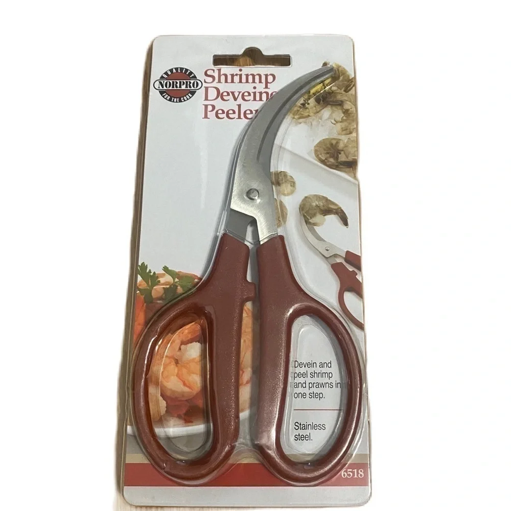 Norpro Shrimp Devein Peeler NEW Kitchen Utensils Tool Metal Scissor
